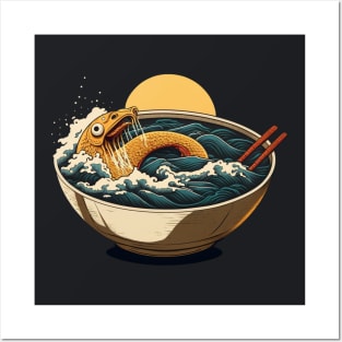 Ramen Bowl Monster Posters and Art